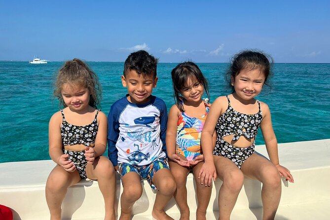 Avoid the crowd book your Private Stingraycity Charter today - First stop: Stingray City in three feet of water