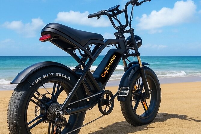 Coastal E-Bike Adventure: Full-Day Self-Guided Tour Grand Cayman - Picking up the bike near George Town